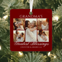 Grandma’s Greatest Blessings 6 Photo Christmas