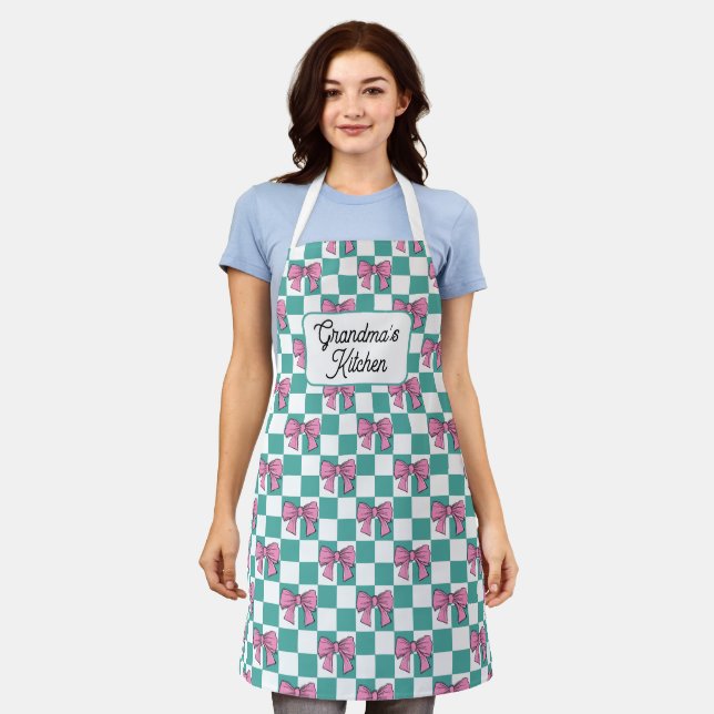 Grandma’s Kitchen Apron |Personalised Grandma Cool (Worn)