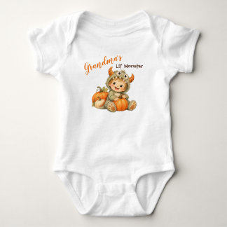 Grandma’s Lil’ Monster Cute Halloween Baby Bodysuit