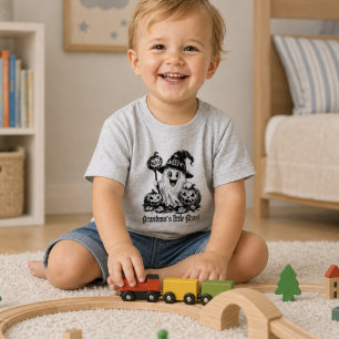 Grandma’s Little Ghost Playful Halloween Toddler T-shirt