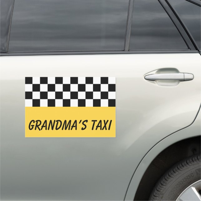 Grandma’s Taxi Car Auto Magnet (In Situ)