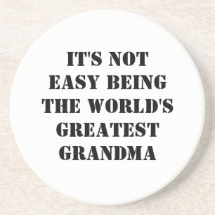 Grandma Sandstone Coaster