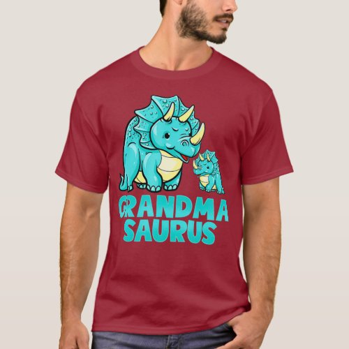 Grandma Saurus Dinosaur Funny Grandmasaurus  For T_Shirt