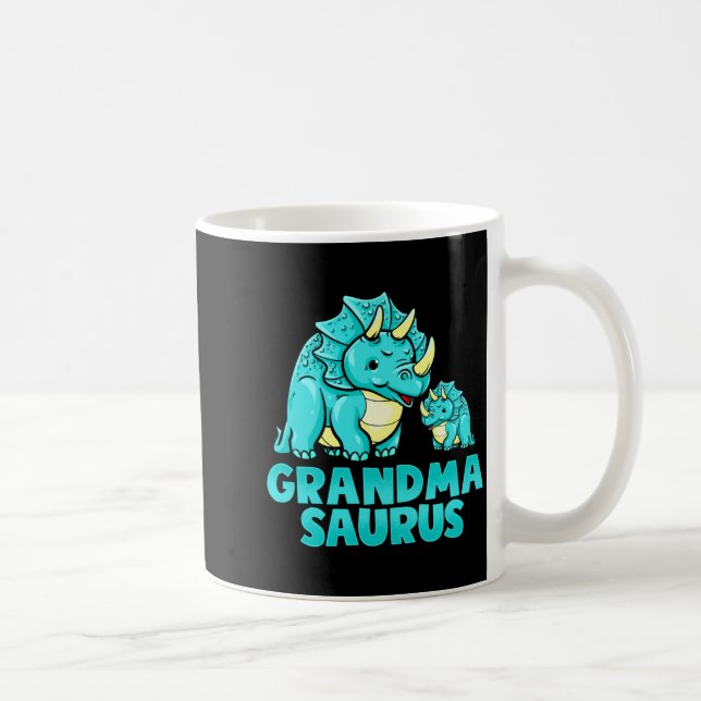 Grandma Saurus Funny Grandmasaurus Dinosaur  Coffee Mug (Right)