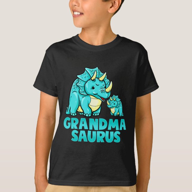 Grandma Saurus Funny Grandmasaurus Dinosaur  T-Shirt (Front)