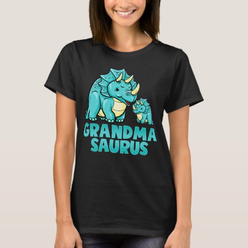 Grandma Saurus Funny Grandmasaurus Dinosaur T_Shirt