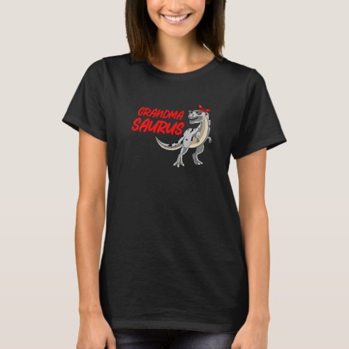 Grandma Saurus Grandmasaurus Rex Dinosaur Grandmot T_Shirt