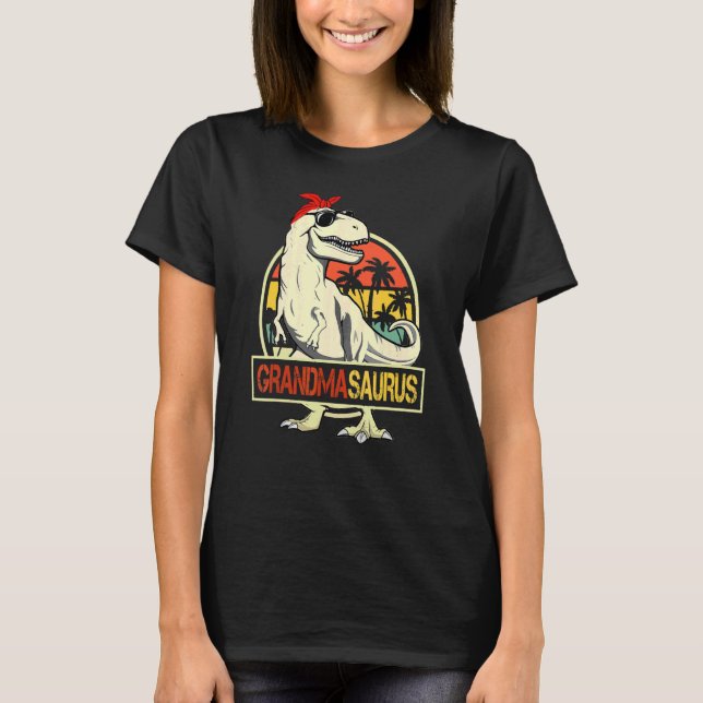 Grandma Saurus Rex Dinosaur  Grandma Saurus Mother T-Shirt (Front)