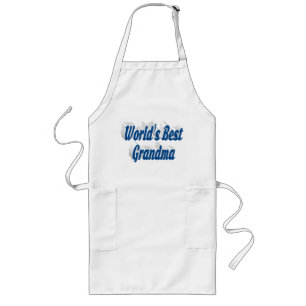 Grandma sea blue text  Mothers Day Long Apron