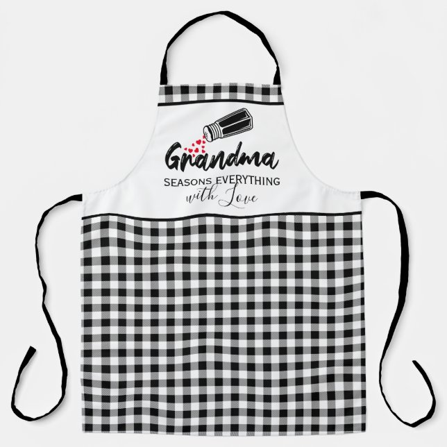 Grandma Seasons Everything with Love Apron (Front)