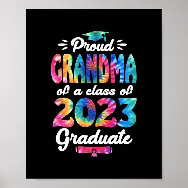 Grandma Senior 23 Proud Grandma Of A Class Of Poster (Front)