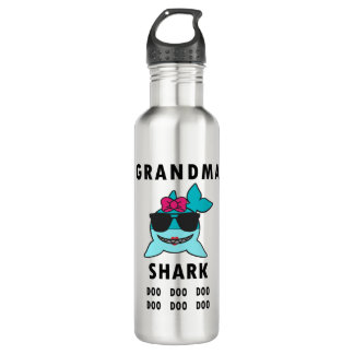 Grandma Shark Doo Doo Doo Stainless Steel Water Bottle