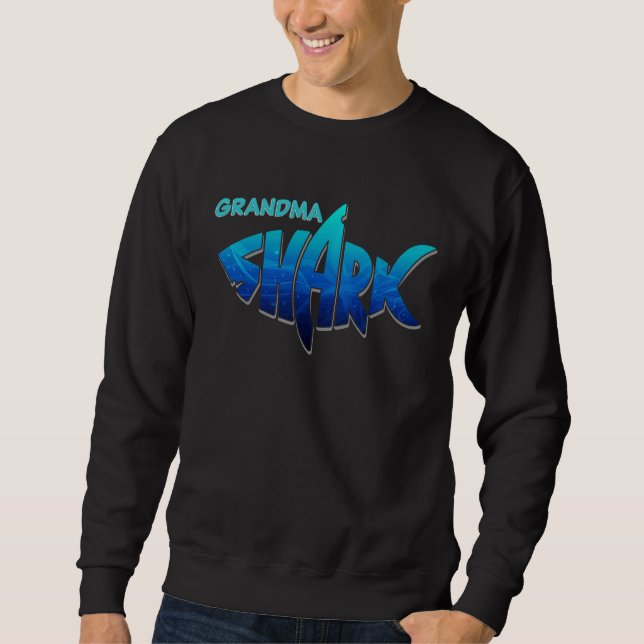 Grandma Shark  for Women Family Matching Mother's  Sweatshirt (Front)
