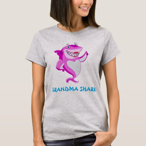 Grandma Shark  Funny Personalized T_Shirt