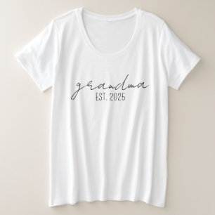 Grandma Shirt, Mothers Day Gift, Gift for Grandmot Plus Size T-Shirt