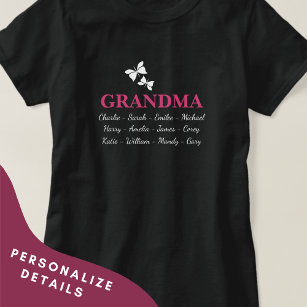grammy shirts with grandkids names