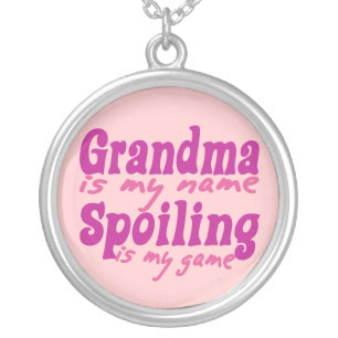 Grandma Silver Plated Necklace