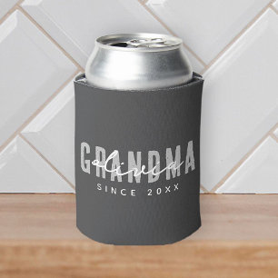 Grandma Since 20XX Modern Simple Preppy Can Cooler