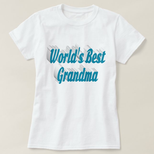 Grandma sky blue text T-Shirt (Design Front)