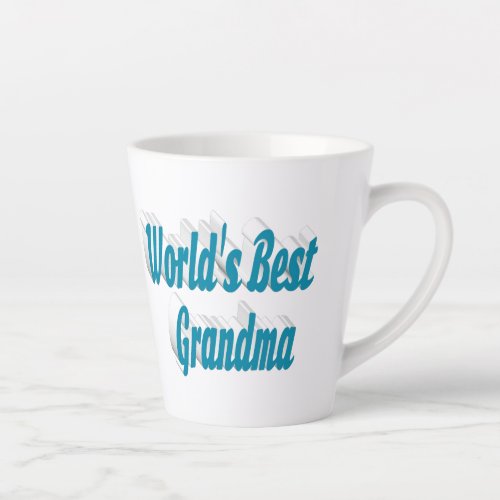 Grandma sky blue typography Mothers Day Latte Mug