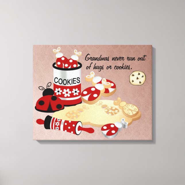 Grandma Special Wrapped Canvas Print (Front)