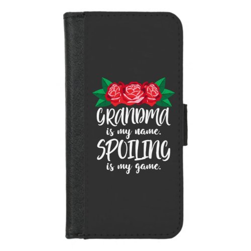 Grandma _ Spoiling Is My Game iPhone 87 Wallet Case