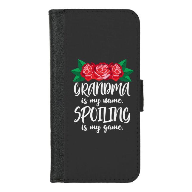Grandma - Spoiling Is My Game iPhone Wallet Case (Front)