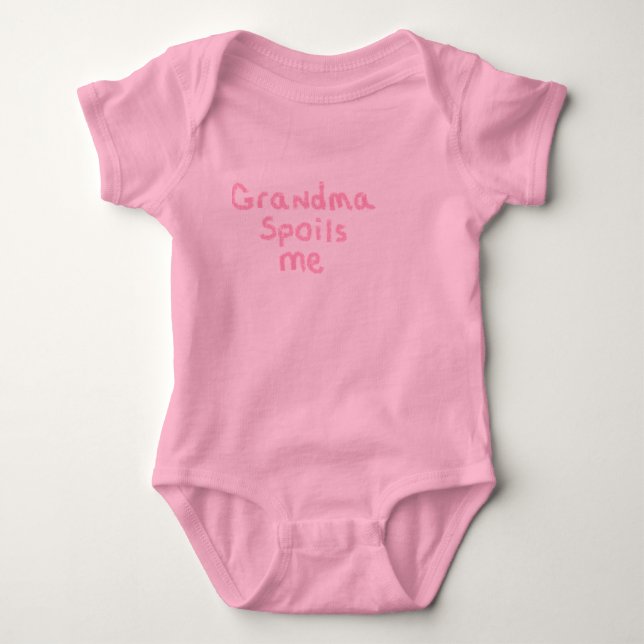 Grandma Spoils Me Baby Bodysuit (Front)