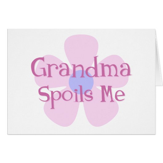 Grandma Spoils Me Cards (Front Horizontal)