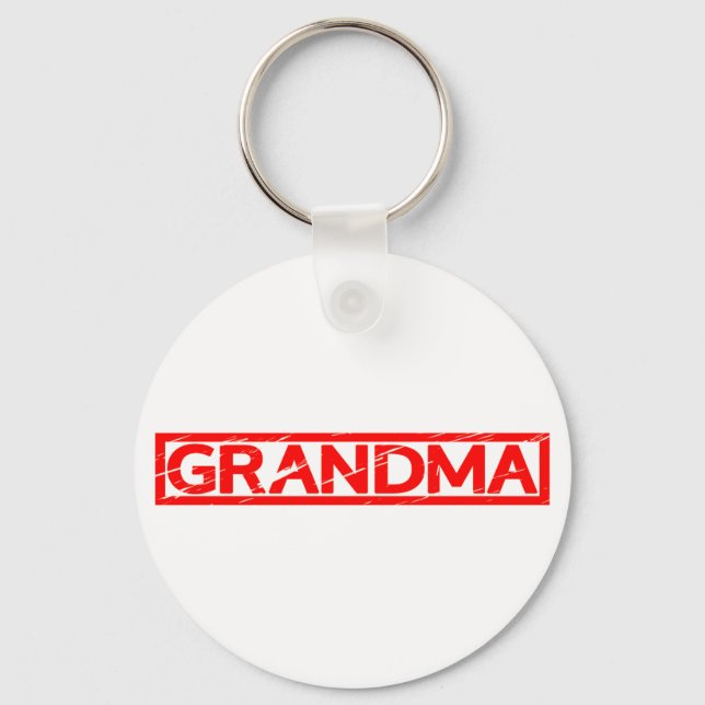 Grandma Stamp Keychain (Front)