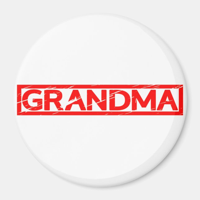 Grandma Stamp Magnet (Front)