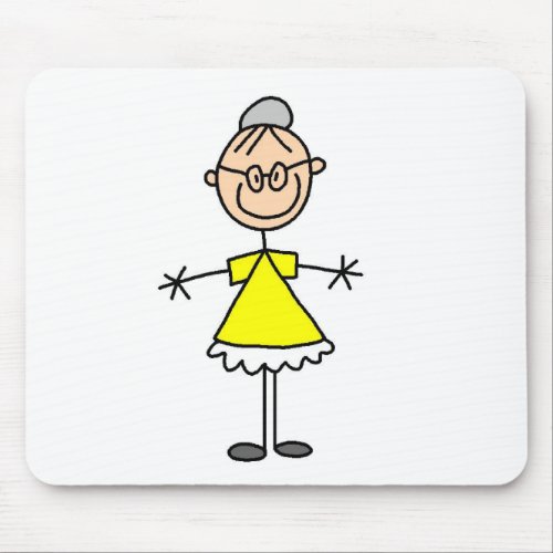 Grandma Stick Figure Mousepad