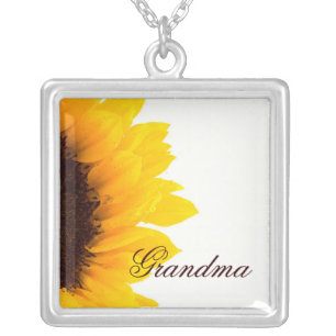 Grandma, Sunflower Necklace