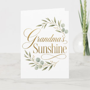 Grandma Sunshine Botanical Love Card