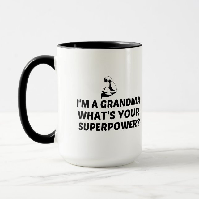 GRANDMA SUPERPOWER MUG (Left)
