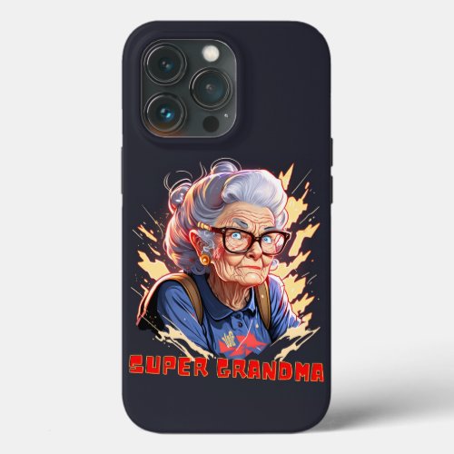 Grandma  Superwoman  SUPER GRANDMA iPhone 13 Pro Case