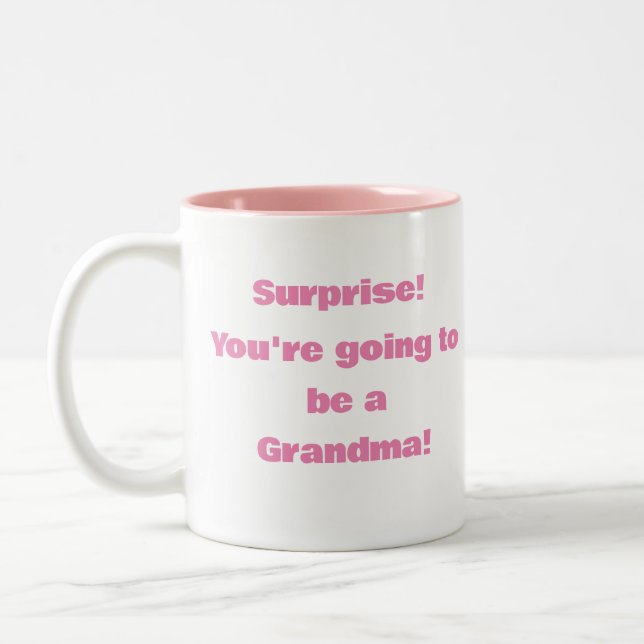 Grandma Surprise baby mug (Left)