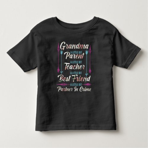 Grandma Teacher Parent Partner Family Grandmother Toddler T_shirt