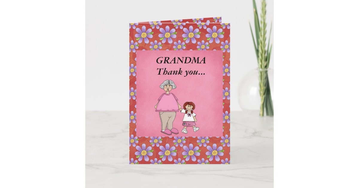 Grandma Thank You Card