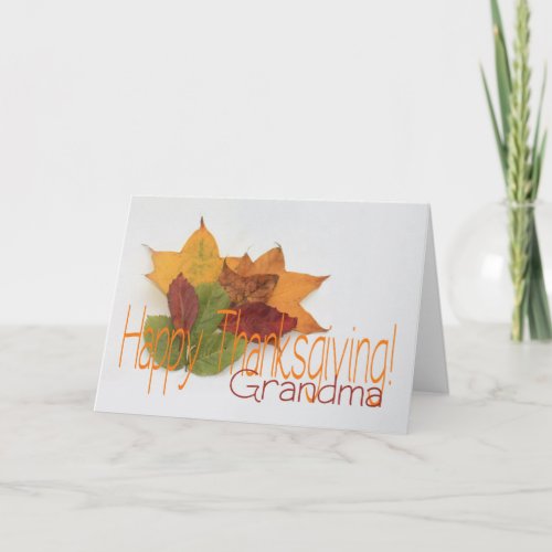 Grandma Thanksgiving Card