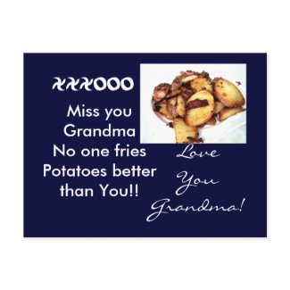 Grandma the tater Queen Postcard. postcard