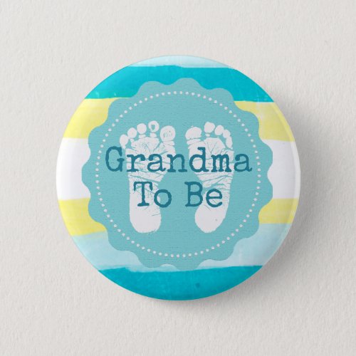 Grandma to be Baby Shower Button