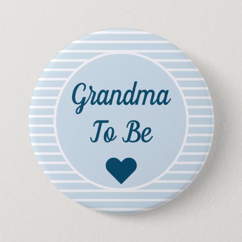 Grandma To Be Baby Shower Button