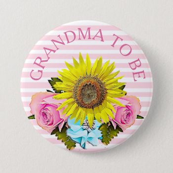Grandma To Be Baby Shower Button by Magical_Maddness at Zazzle