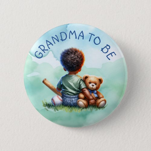 Grandma to be  Baby Shower  Button