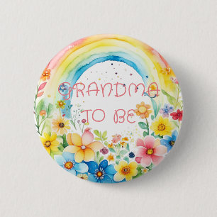 Grandma to be   Baby Shower Button