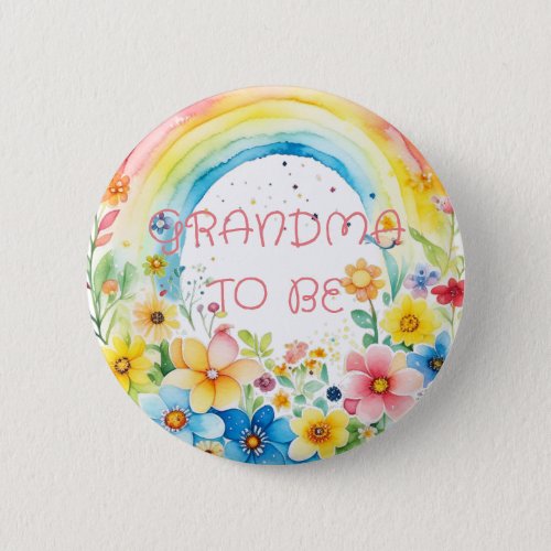 Grandma to be  Baby Shower Button