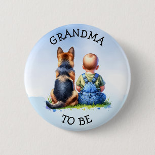 Grandma to be   Baby Shower Button