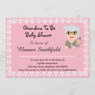 GrandMa To Be Baby Shower Invitation