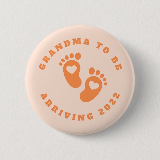 Grandma to be badge! button (Front)